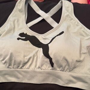 Puma Women's Light Green Sports Bra